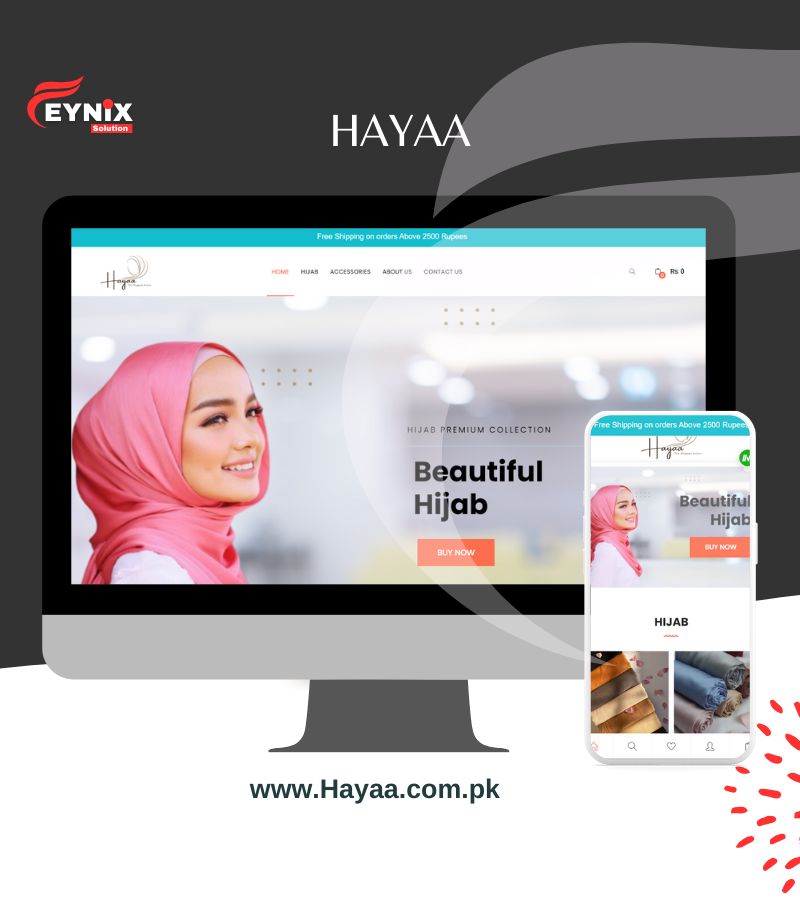 Hayaa E commerce Web Development Project