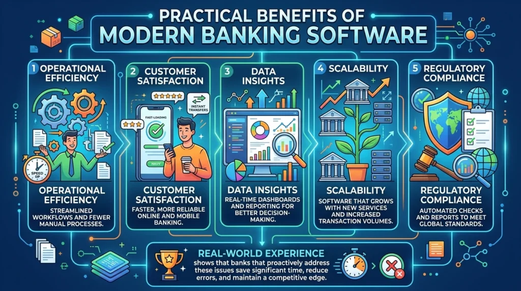 Practical Benefits of Modern Banking Software