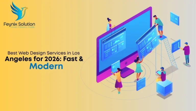 Creative web design services in Los Angeles showcasing a modern, responsive website layout