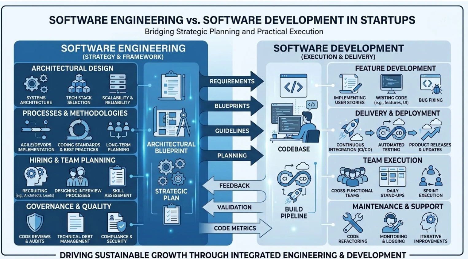 what is the difference between software engineer and software developer