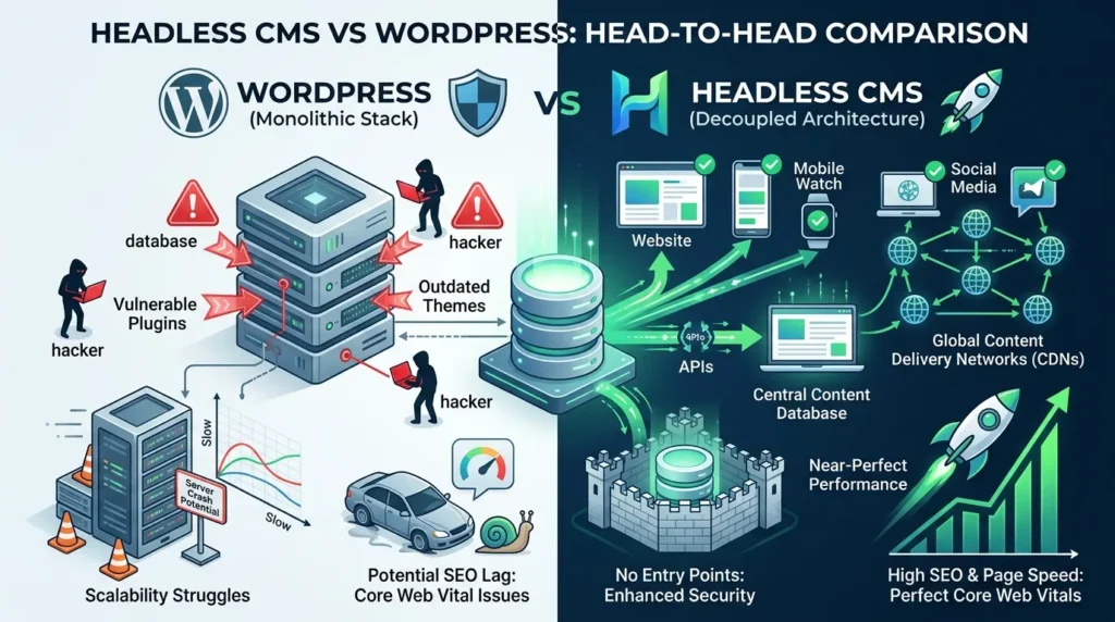 Headless CMS vs WordPress: Head-to-Head Comparison