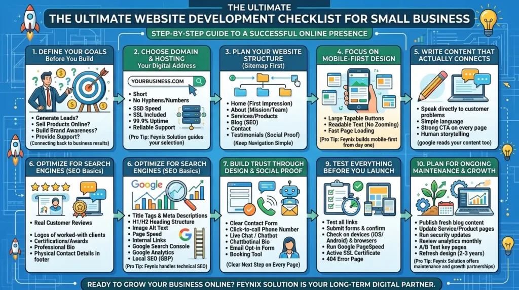 Website Development Checklist for Small Business Success & Growth